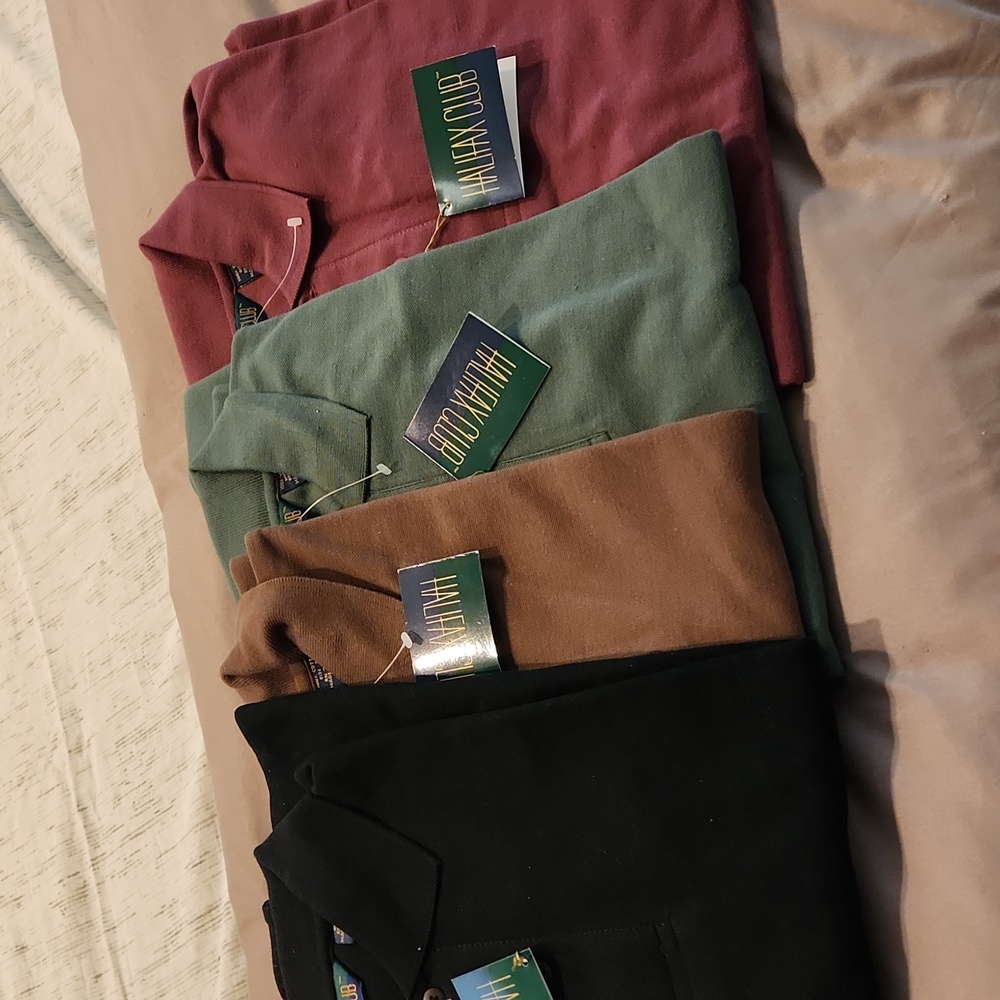 NWT Men's HALIFAX GOLF SHIRTS Or Two for $35.00